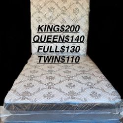 Mattresses King Queen Full Twin