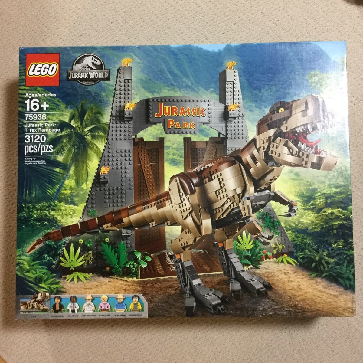 NEW LEGO Jurassic World Jurassic Park: T. rex Rampage Building Kit 75936