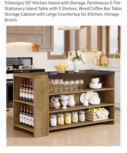 Kitchen Island  (Brand-New)
