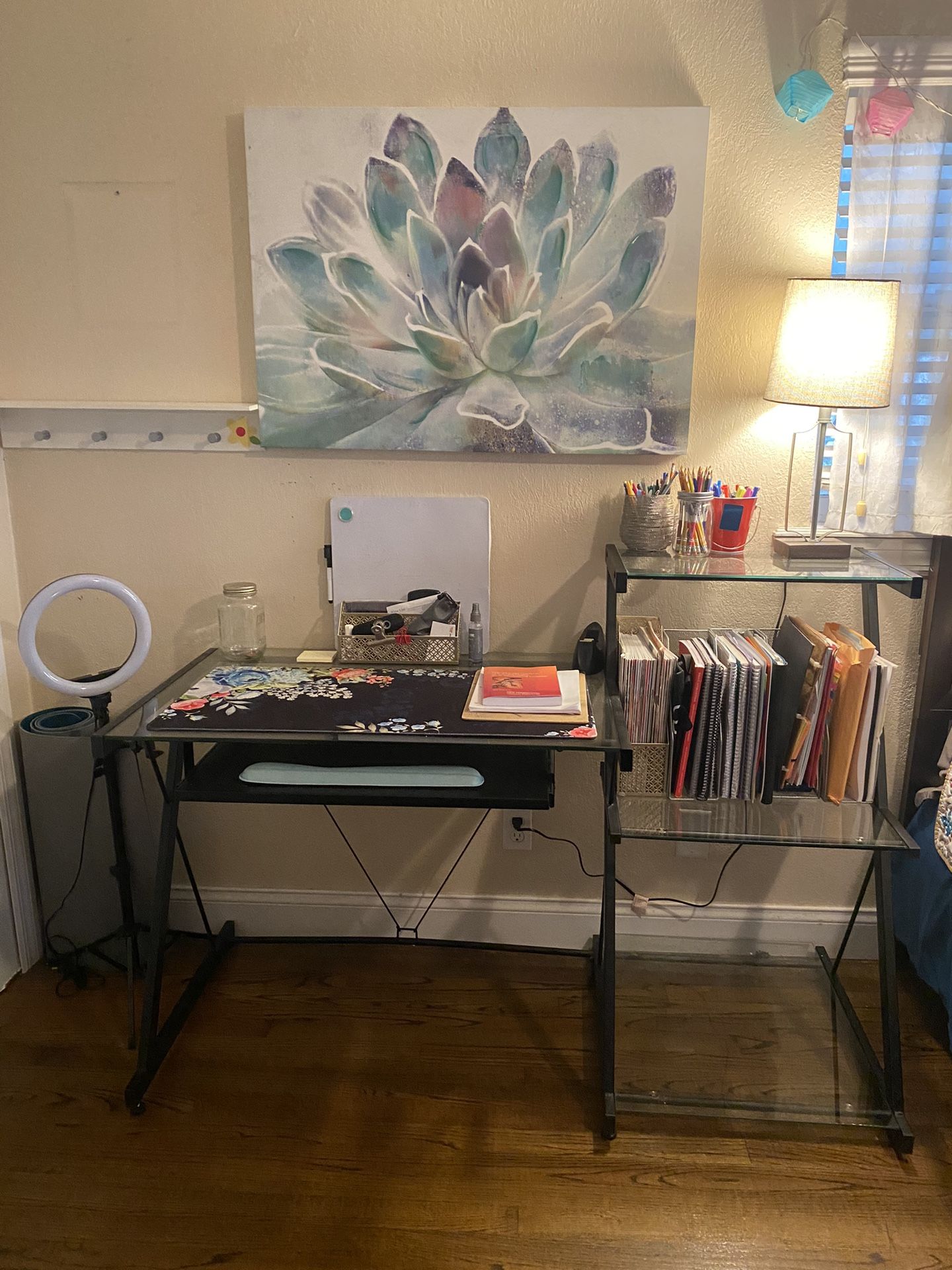 Z-Line Nero Desk and Bookcase - Black