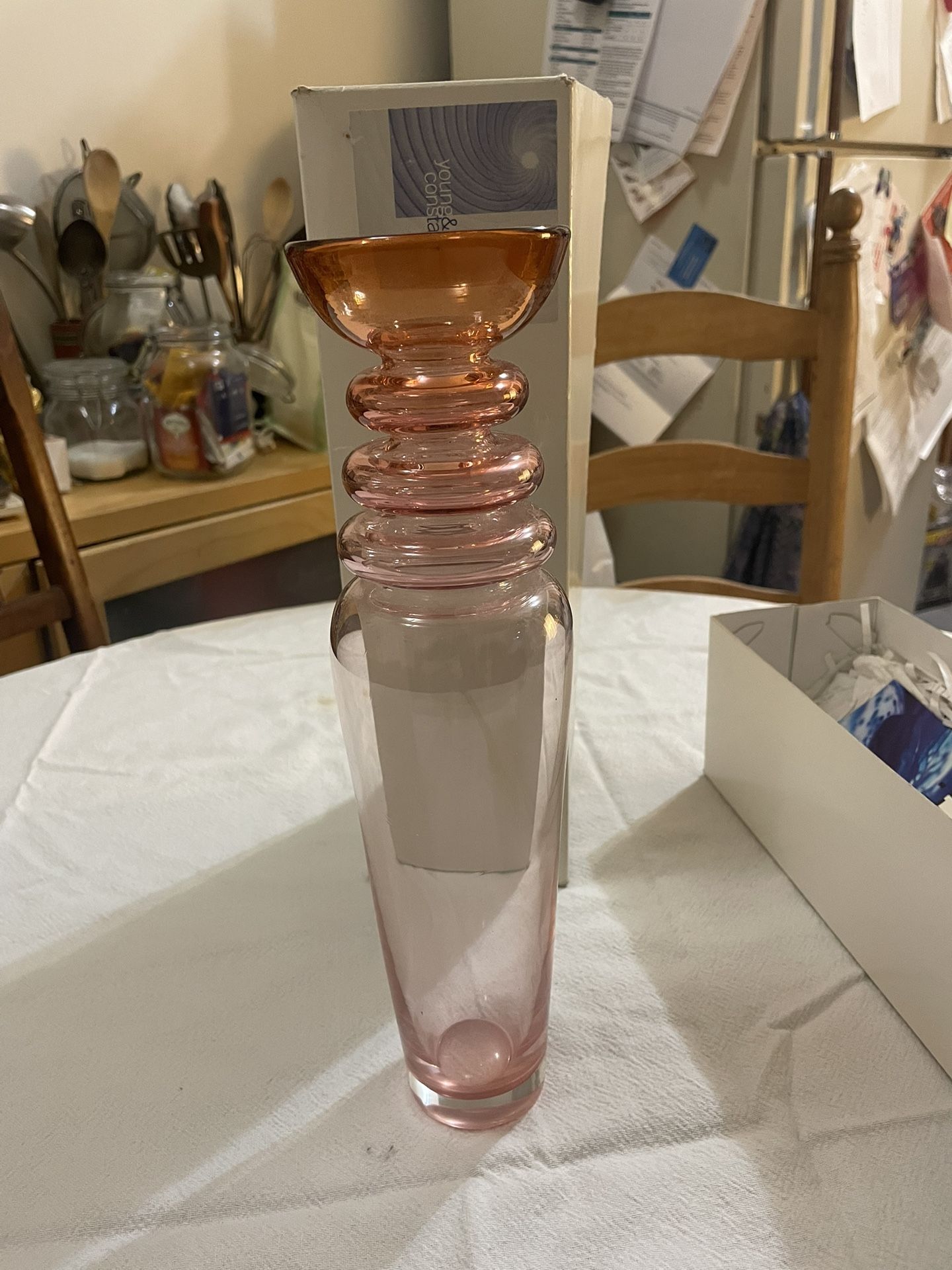 Art Glass Signed Vintage Young And Constantin