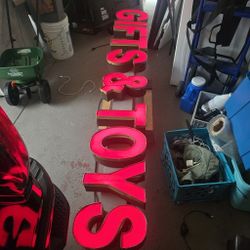 Vintage Sign For Commercial Store (Gifts And Toys) 93 Long 