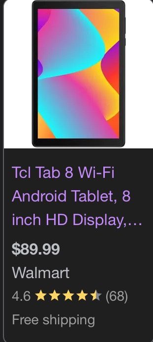 TCL 8 Inch Tablet Le