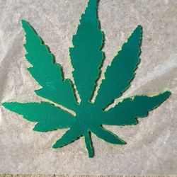 Custom Painted Steel Leaf