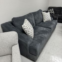 Loveseat Available ( Gray Corduroy) 0 $ Down Call Now 916//661/1073