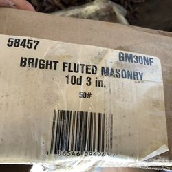 MASONRY NAILS 10d 3”