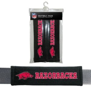 Arkansas Razorbacks Velour Seat Belt Pads--(Package of 2)