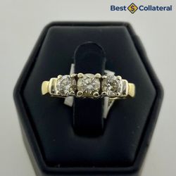 Diamond Engagement in 14k Gold