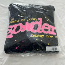 Sp5der P*nk V2 Black hoodie