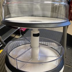 Clear Turntable Organizer