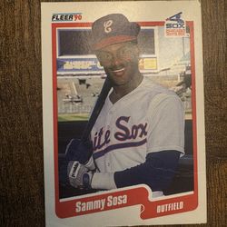 Sammy Sosa 1990 Chicago White Sox Card