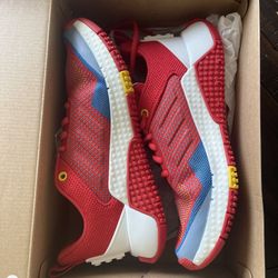 Adidas x Lego Sport Pro J Kids Running Shoes Athletic Sneakers Red White GW3010 Big Boy