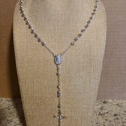 925 Sterling Silver Rosary 