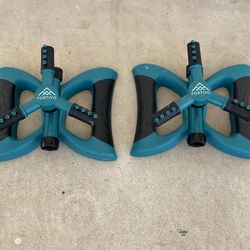 2 Fortivo Portable Garden Sprinkler Hose Connection Rotating 360 Degree Head