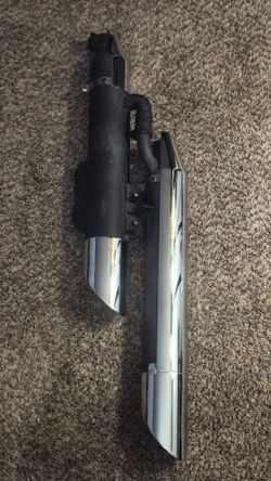 Honda Motorcycle Exhaust Muffler with Chrome Covers