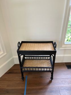 Serena and Lily South Seas Rattan Side Cart