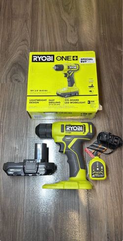 RYOBI ONE+ 18V Cordless 3/8 in. Drill/ Driver Kit with 1.5 Ah Battery and Charger