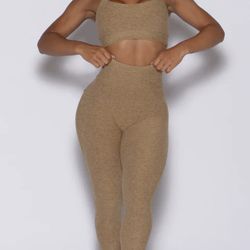 Bombshell Beige Workout Leggings XS