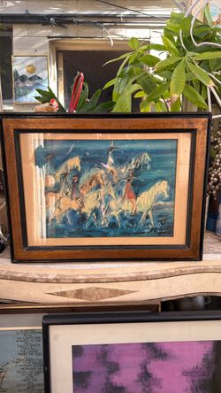 Mid Century water colors find by the artist