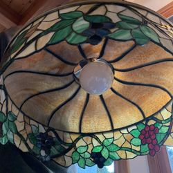 24” Diameter Vintage Hanging Light Fixture With 102” Chain