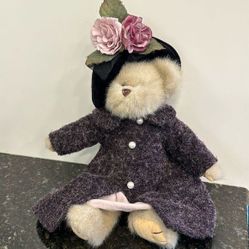 Bearington Collection 2003 Bridgette Bear 1381 14" Ret. Purple Coat &amp; Ha… 