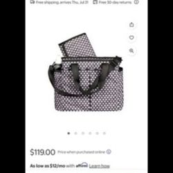 LESPORTSAC Ryan baby diaper bag with changing pad. Retail is $128!!!