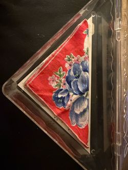 1950s 60s hanky container