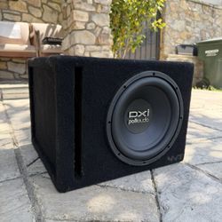 12” subwoofer with ported box/amp
