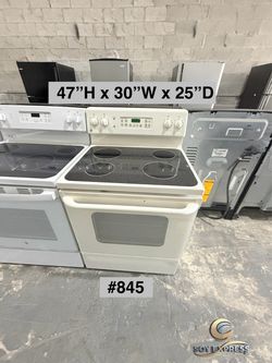 GE  Electric Range with Glass Cooktop (#845)