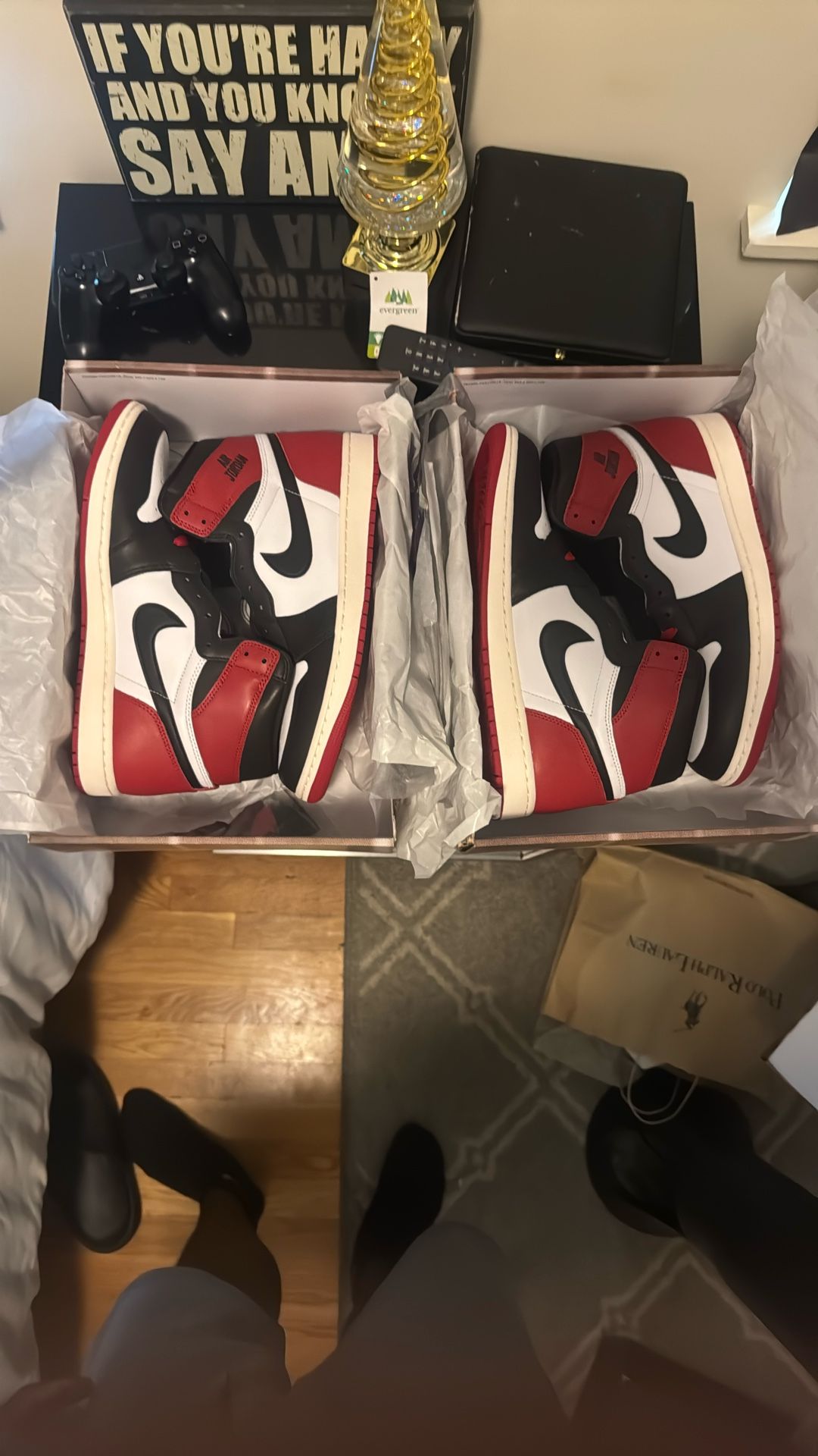 Reimagined Jordan 1 Black Toe Size 11 & 11.5 Ds