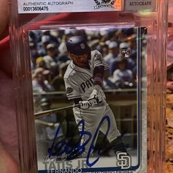 BAS BGS COA 10 Fernando Tatis Jr. Signed 2019 Topps Update #US56 RC Baseball Card
