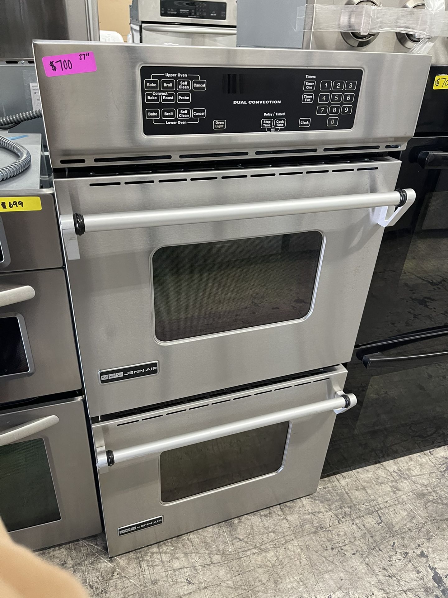Jennair 27” Double Oven In Stainless Steel Used