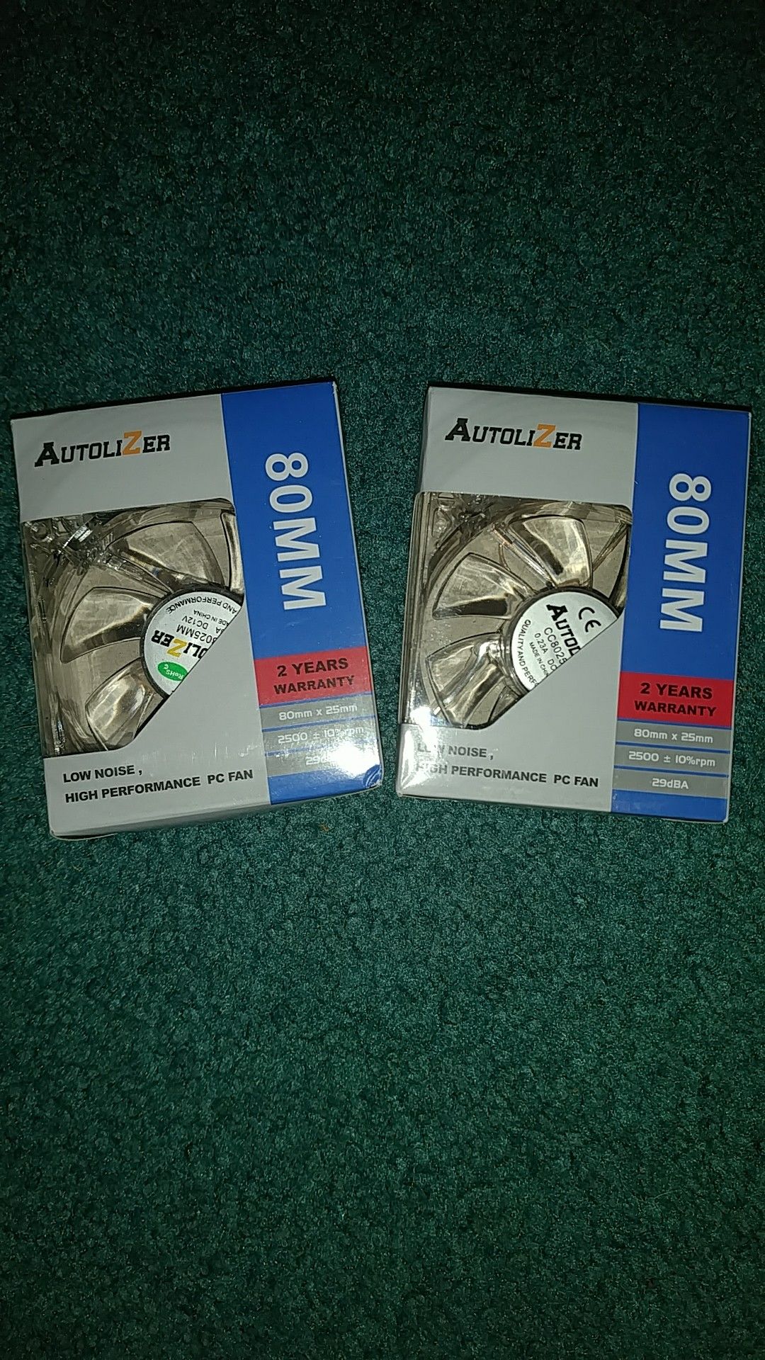 One Autolizer 80mm clear fan blue