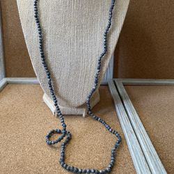 Bohemian natural stone small beaded necklace or bracelet