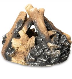 Ceramic Bonefire Style Firepit Decoration Wood 15" Fire Log Realistic Logs for Indoor and Outdoor

Brand new in box 📦