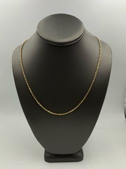 14KT YELLOW GOLD 24” ROPE LINK CHAIN 8.6GR
