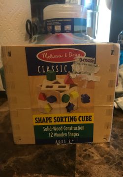 classic toy shape sorting cube