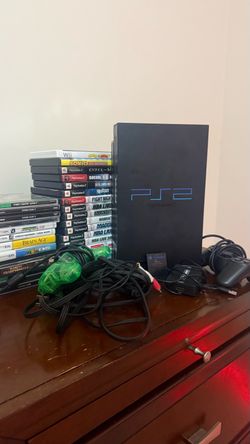 PS2 COMPLETE bundle w/ 2 controllers, HDMI to RCA, 8 GB MEMORY & ALL CABLES