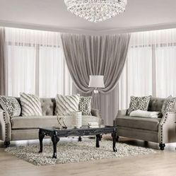 Brand New Light Brown Sofa and Loveseat Set - Made In USA 🇺🇸 