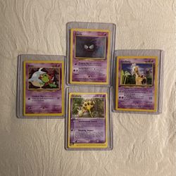 (4) Pokémon Collectible Cards