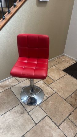 Red bar stool