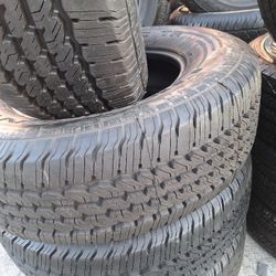 275\ 70 18 / LT $400 GOODYEAR  SEMI NEW FOUR TIRES ALSO WE HAVE NEW TIRES ON ESPECIAL PRICES 