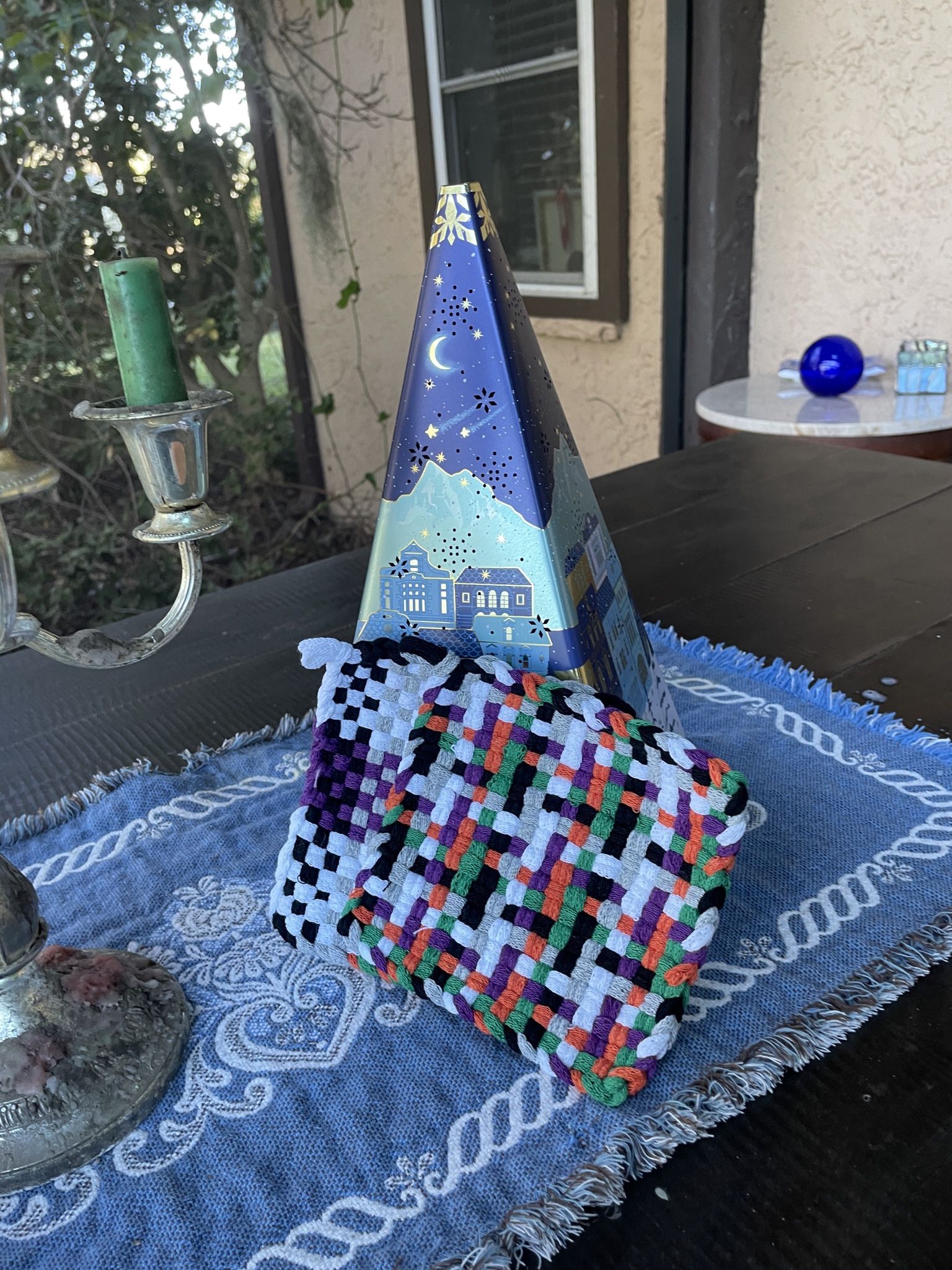 Halloween Boho Potholder