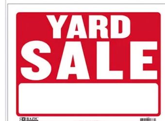YARD SALE  9/13
