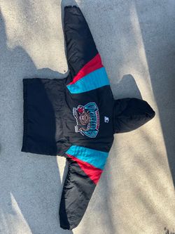 Vtg Rare NBA Vancouver Grizzlies Starter Pull Over Puffer Jacket Mens size M
