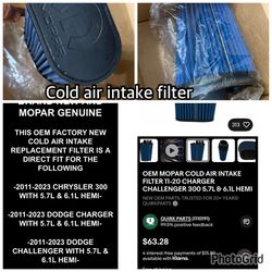 Cold Air Intake Filter