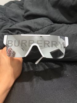 Burberry Shield Sunglasses White Mirrored Lens