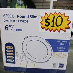 1 Pack Round Slim Panel 6"5CCT