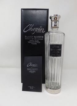 **Empty!!Chopin Family Reserve Vodka Bottle Box and Booklet