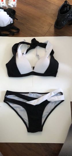 New sexy black and white bikini set size M Xl xxl